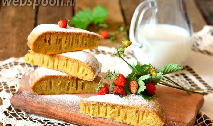 Кисельный пирог в мультиварке