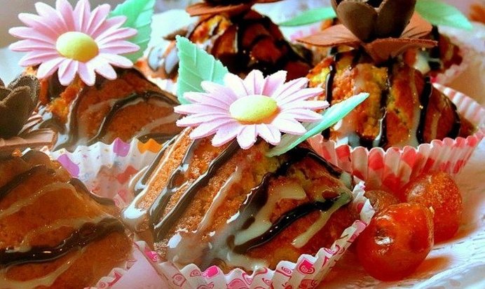 Апельсиновые кексы с кумкватом