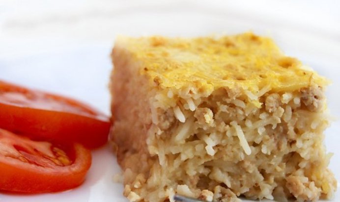 Запеканка из вермишели с фаршем