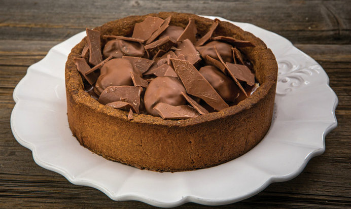 Торт с кофейным ганашем и черносливом