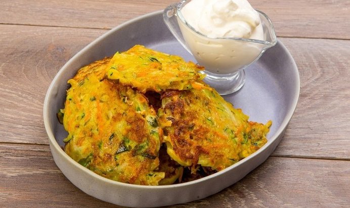 Овощные оладьи за 20 минут