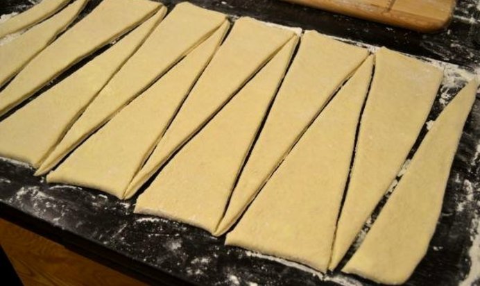 Круассаны из готового слоеного теста