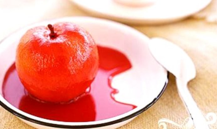 Нектарины с ромашковым сиропом