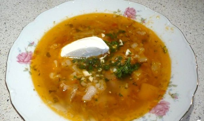 Щи с головизной