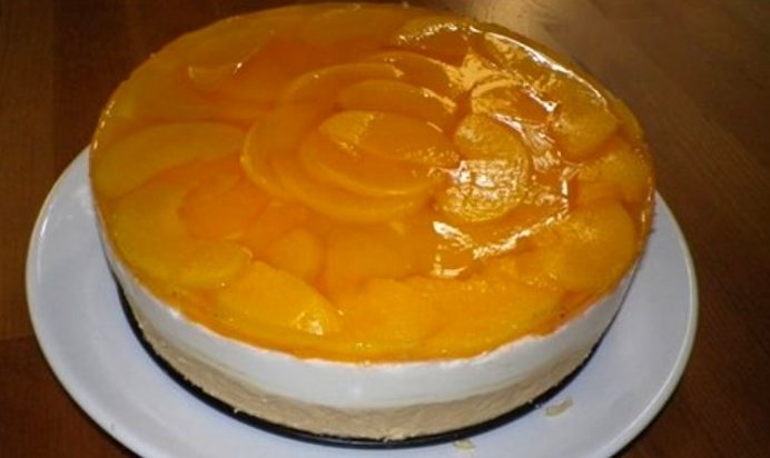 Торт с желатином и сметаной