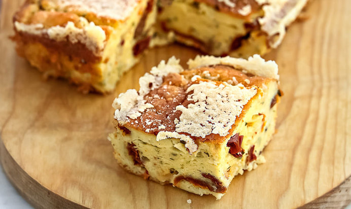 Несладкая творожная запеканка