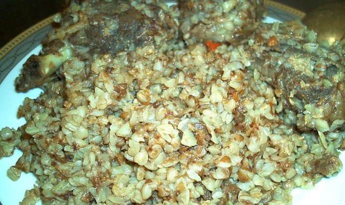 Плов из гречки