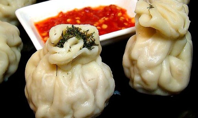 Хинкали с грибами