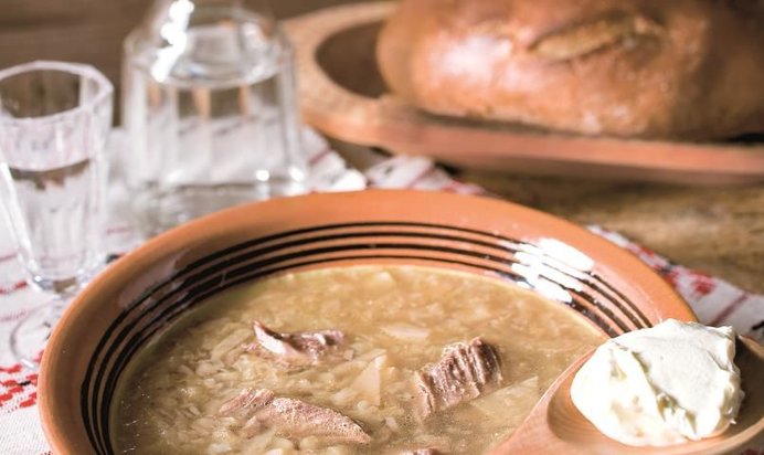 Щи с разварным мясом