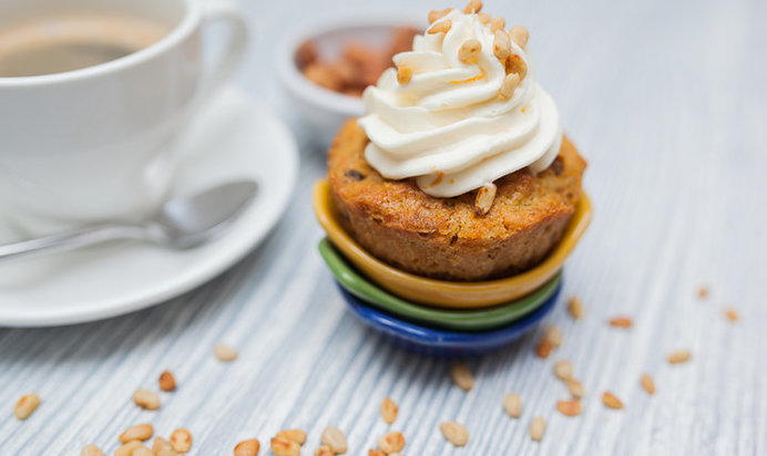 Тыквенный кекс со сливочным кремом