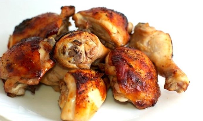 Шашлык из голени курицы