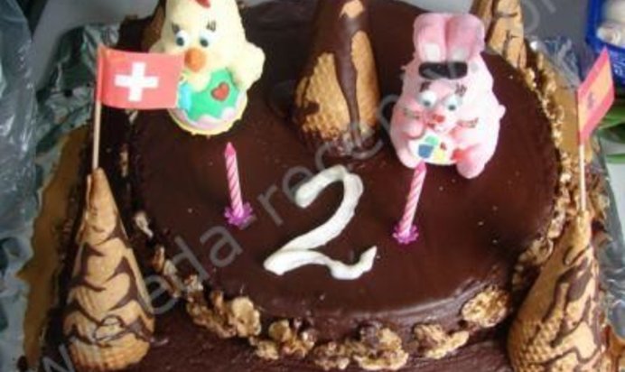 Торт Сникерс с шоколадом и сгущенным молоком