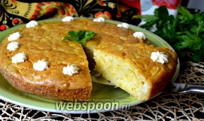 Шарлотка с капустой