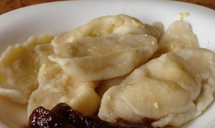 Пышные вареники с творогом на молоке