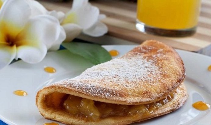 Омлет с вареньем