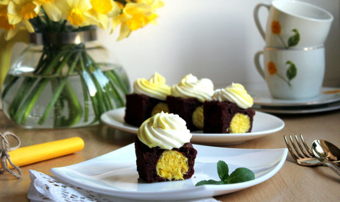 Шоколадное пирожное «Сюрприз»