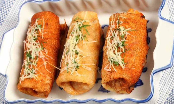 Блинчики с овощами