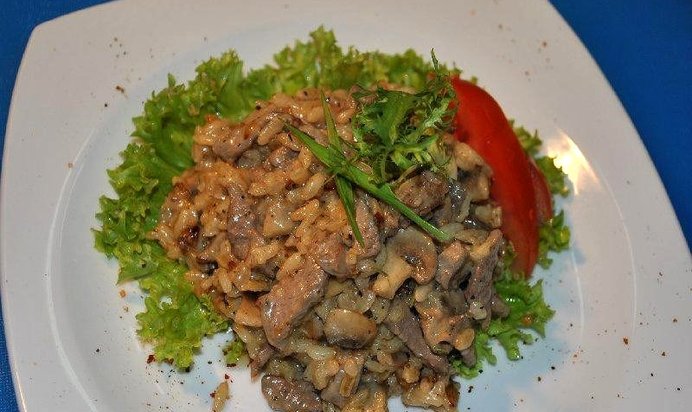 Ризотто с говядиной