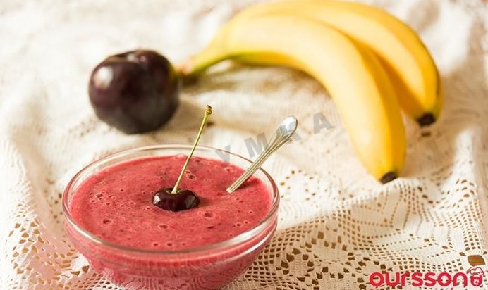 Смузи Дуэт банана и сливы