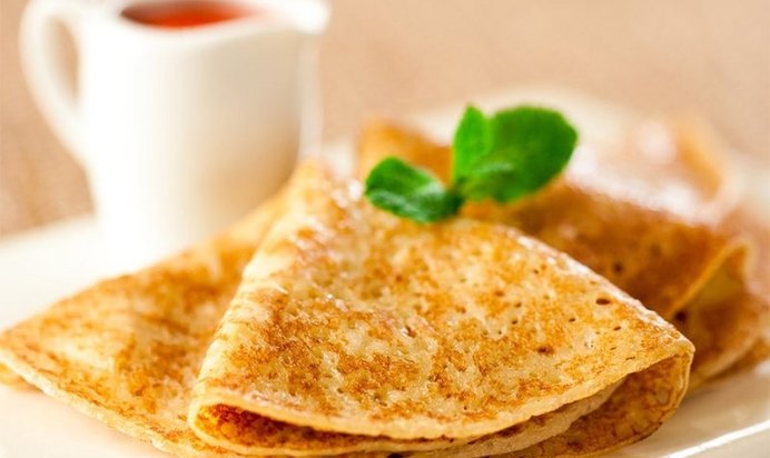 Блины с сухими дрожжами