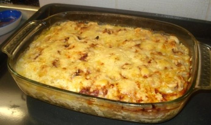 Пельмени, запеченные с сыром