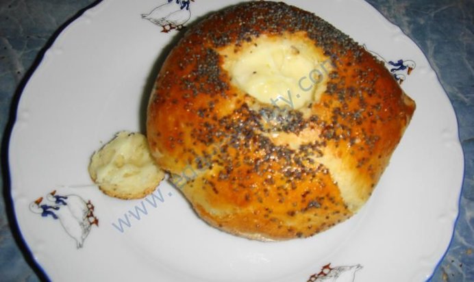 Булка с омлетом