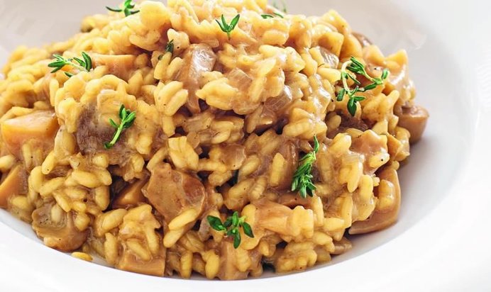 Ризотто с белыми грибами