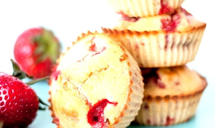 Клубничные маффины