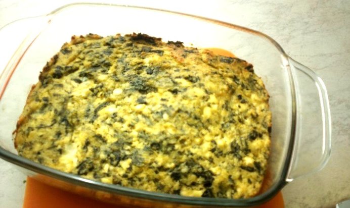 Шпинатная запеканка