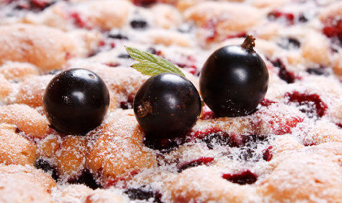 Шарлотка со смородиной