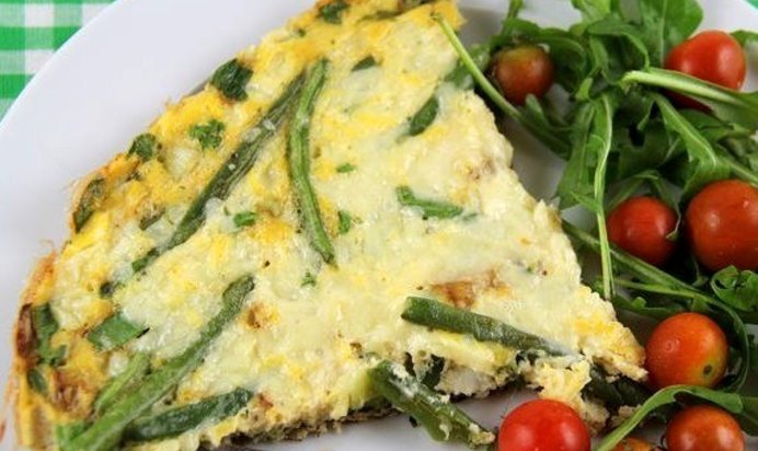 Омлет с замороженными овощами