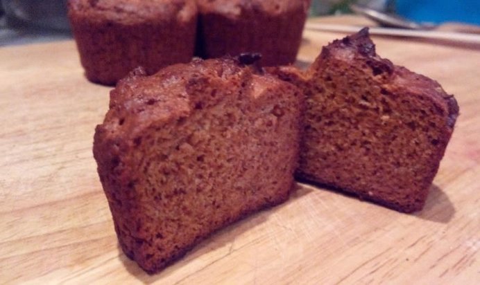 Веган-маффины с арахисовой пастой