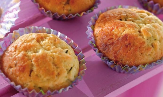 Сладкие кексы с цукини и лаймом