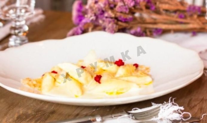 Ленивые вареники с кремом Наполеон