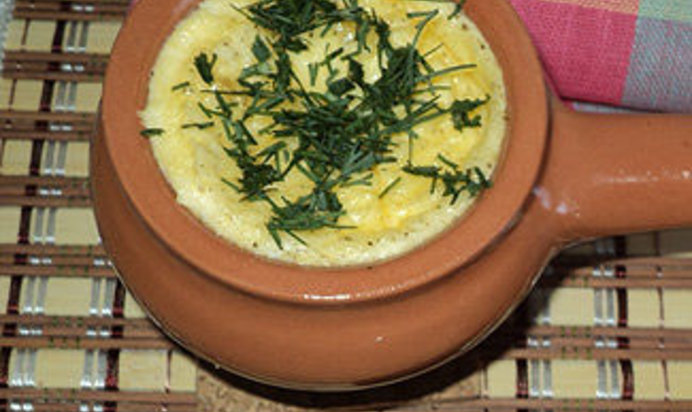 Омлет с креветками