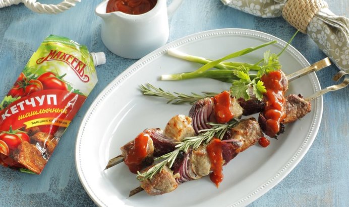 Шашлык из свинины в майонезе