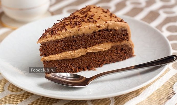 Шоколадно-арахисовый диетический торт