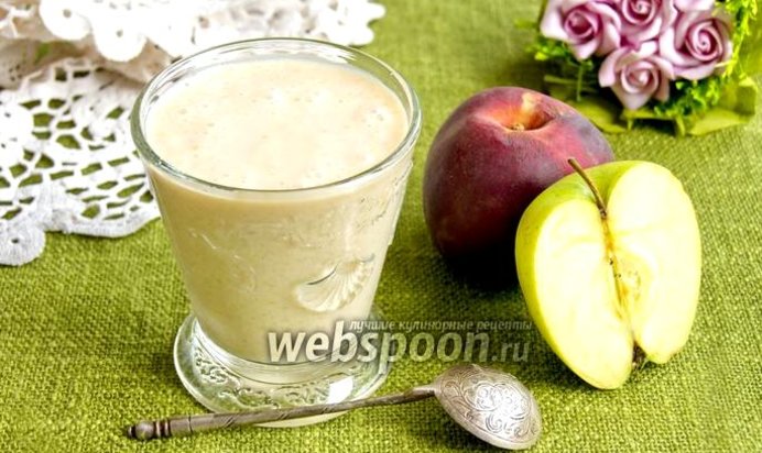 Смузи из ряженки с персиком