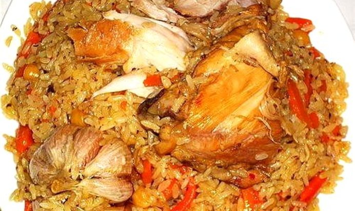 Узбекский плов с курицей