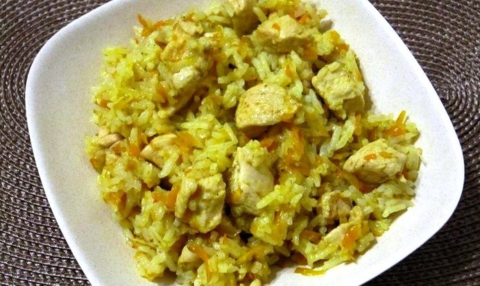 Плов с куриным филе