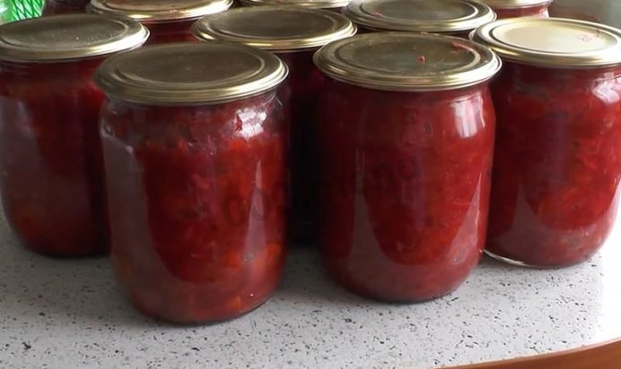 Заправка для борща на зиму с капустой