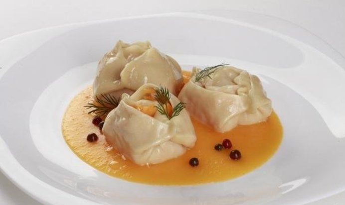 Манты с тыквой