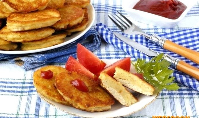 Картофельно-куриные оладьи