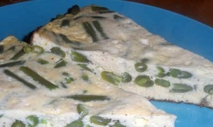 Омлет со стручковой фасолью