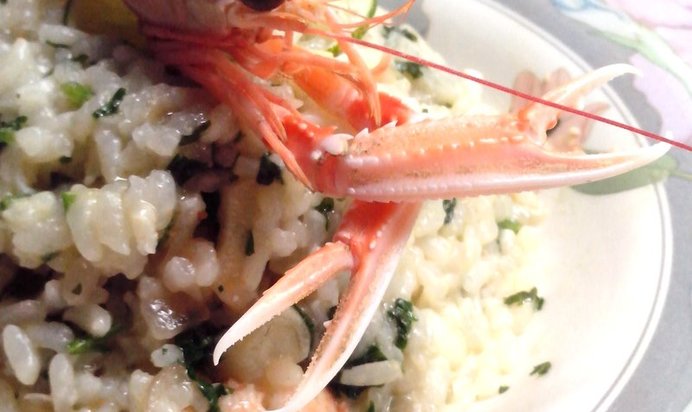 Ризотто с морскими гадами
