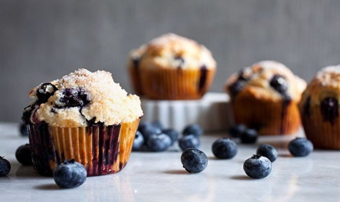 Черничные маффины