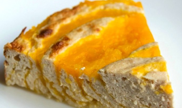 Творожная запеканка с тыквой