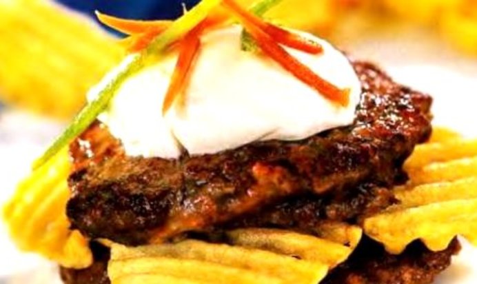 Оладьи печёночные с луком