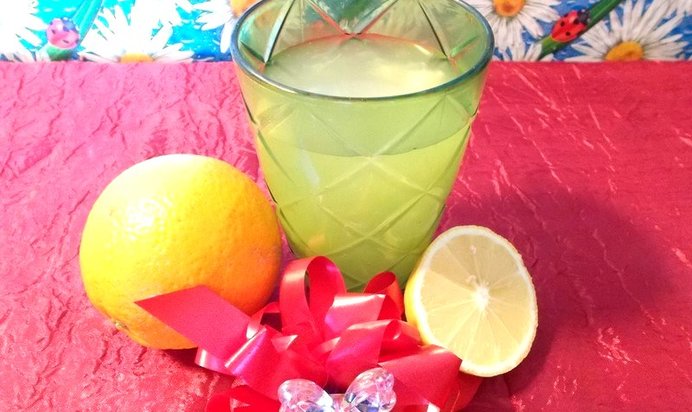 Кисель апельсиновый с лимонным соком