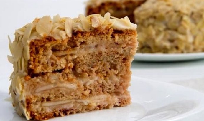 Постный торт наполеон